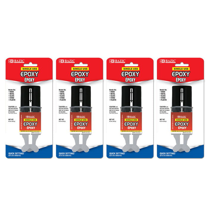 4 Tubes Epoxy Adhesive Glue High Strength Quick Setting Wood Metal Glass Stone