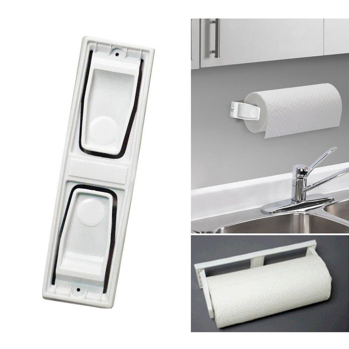 Paper Towel Roll Holder Dispenser Wall Mount Cabinet Kitchen Houseware Plastic !