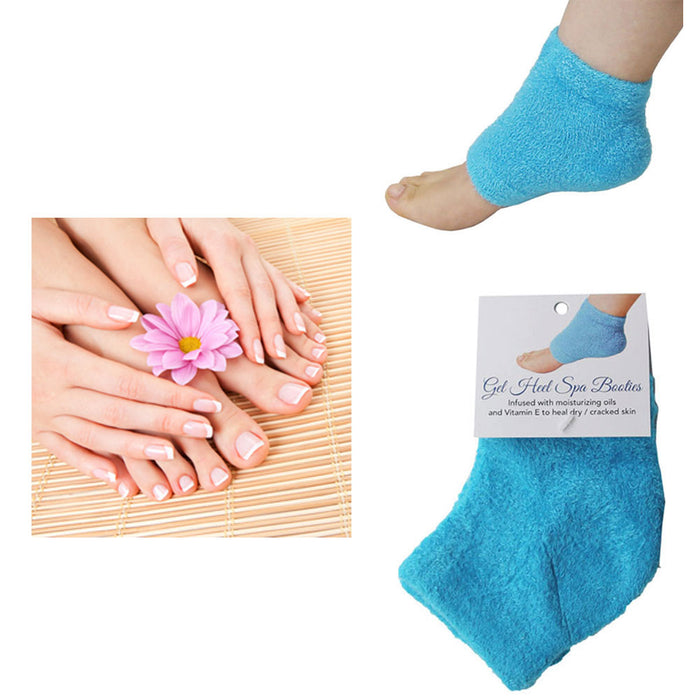 4 Pc Moisturizing Gel Spa Socks Gloves Set Repair Cracked Skin Heal Treatment