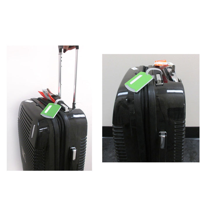 8 Pack Travel Luggage Bag Tags Suitcase Baggage Name ID Address Label Waterproof