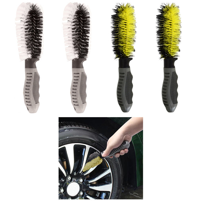 4 Pack Rims Tire Brush Car Wheel Rim Scrub Washing Cleaner Vehicle Cleaning Tool