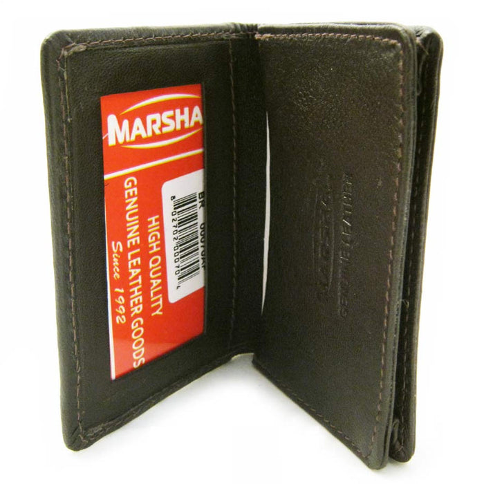 RFID Wallet Card Holder Id Credit Blocking Leather Money New Mens Genuine Brown