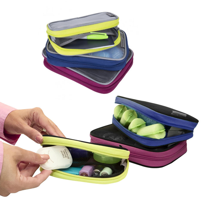 Travelon Set 3 Travel Packing Squares Cubes Organizers Makeup Toiletry Case Bag
