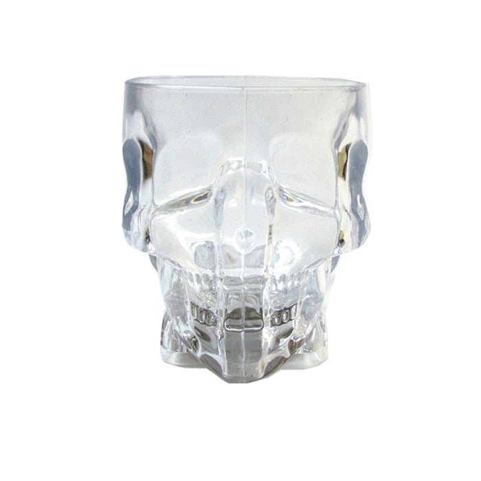 4 pcs Plastic Skull Shot Glasses Color Flashing LED Light Up Drink Party Supply