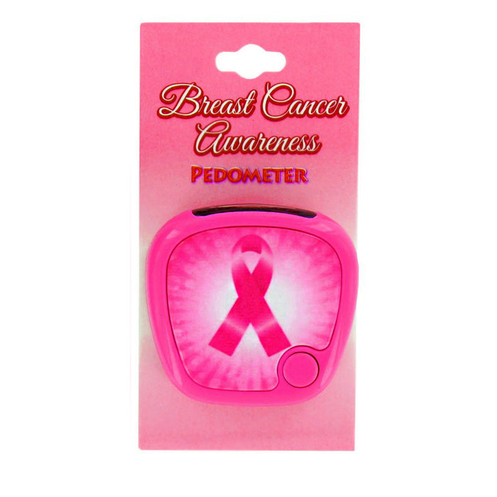1 Breast Cancer Awareness Pedometer Ribbon Digital LCD Activity Tracker Walking