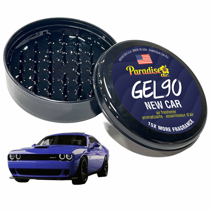 1 Paradise Gel Air Freshener 90 Days Lasting Aroma Car Fragrance Scent New Car