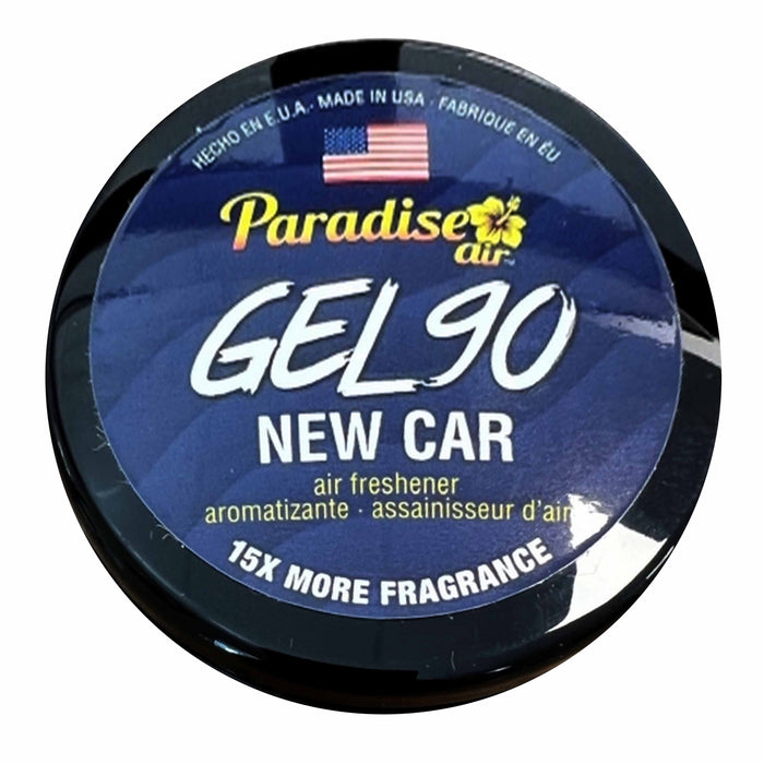 4 Paradise Gel Air Freshener 90 Days Lasting Aroma Car Fragrance Scent New Car