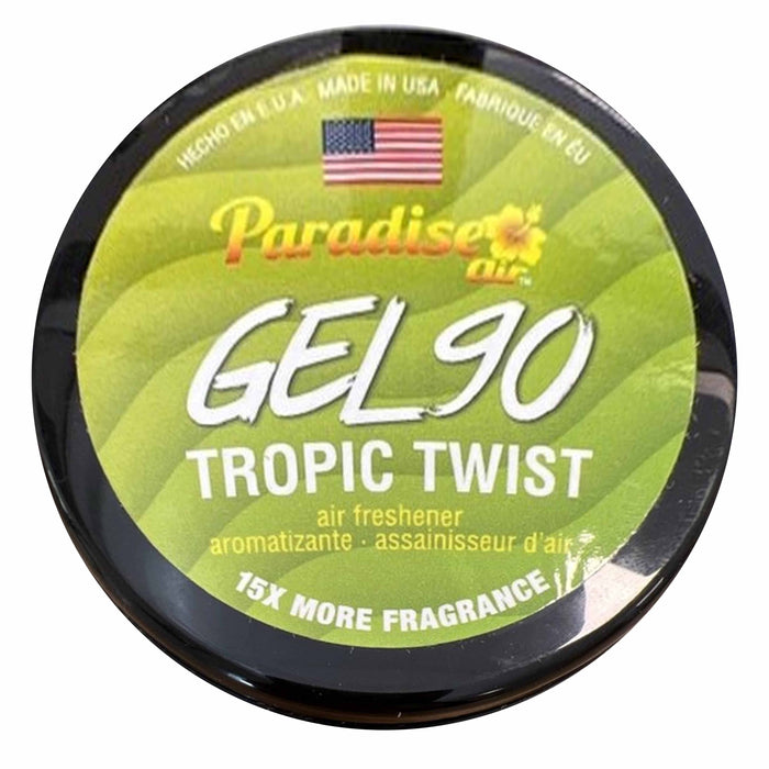 2 Pc Paradise Gel Air Freshener 90 Days Lasting Aroma Car Fragrance Scent Tropic