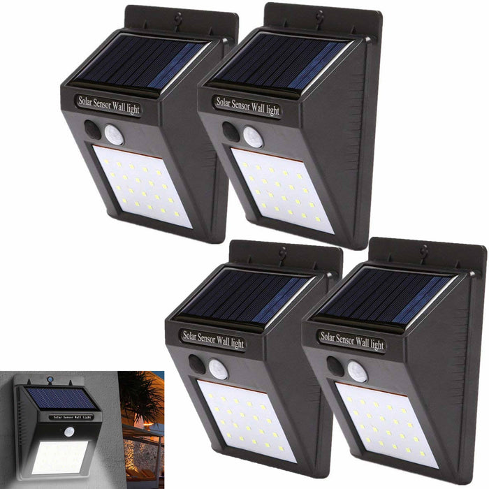 4 PC Solar Lights Outdoor Reflector Motion Sensor Garden Patio Yard Waterproof
