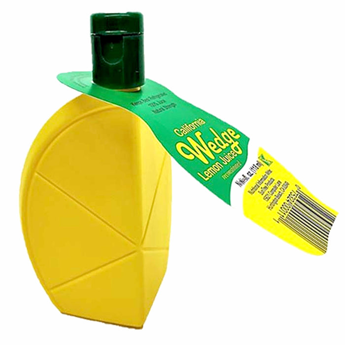 2 Pk Natural 100% Lemon Juice Real Citrus Fruit Wedge Squeeze Bottle Kitchen 7oz
