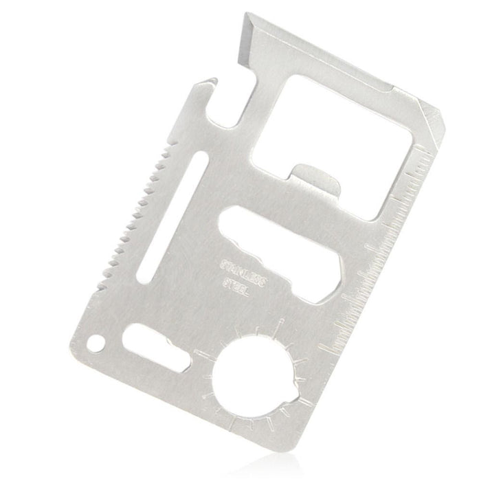 5PCS Multi Tool Hunting Survival Camping Pocket 11in1 Military Credit Card Knife