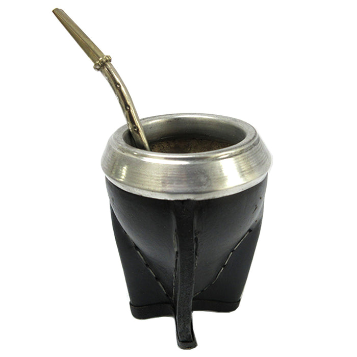Argentina Calabaza Mate Gourd Hand Made Tea Cup Bombilla Straw Drink Set 6138