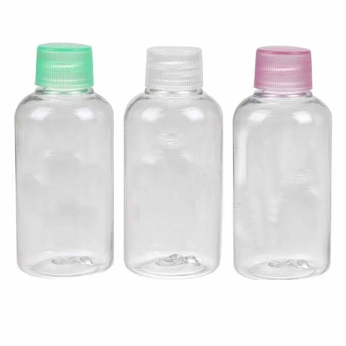 12 Pc 3 Oz Plastic Empty Toiletry Bottles Containers Travel Lotion Essential Oil