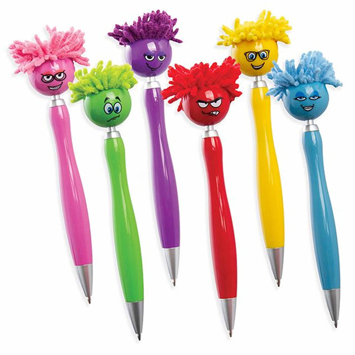 4 Retractable Ball Point Pen Mop Topper Screen Cleaner Duster Microfiber Mopster