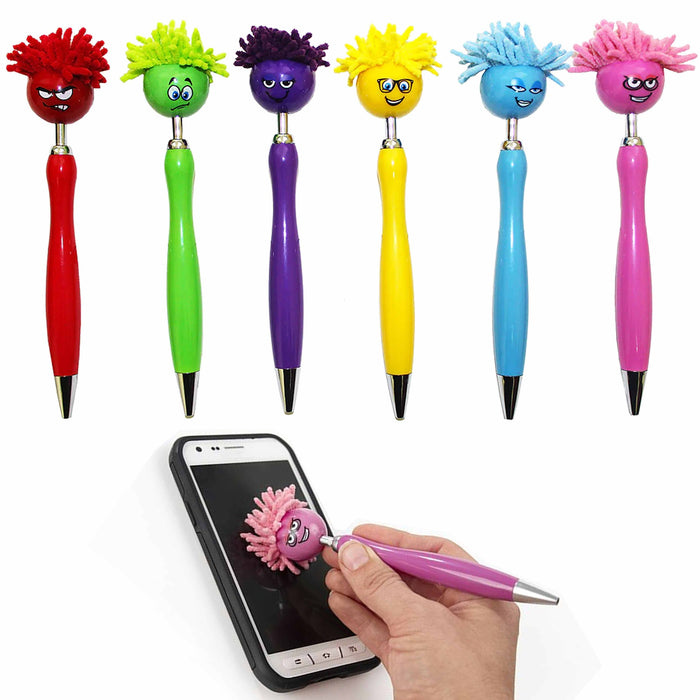 2 Pc Ball Point Pen Mop Topper Top Screen Cleaner Duster Microfiber Mopsterz
