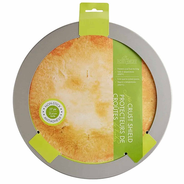 2 Pc Non-Stick Pie Crust Shield 10" Carbon Steel Baking Reusable Round Pizza