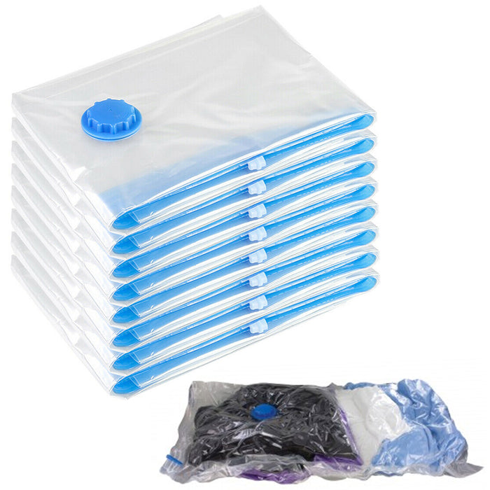 10x Jumbo Large Vacuum Storage Bags Seal Space Saving Clothes Quilts Organizer