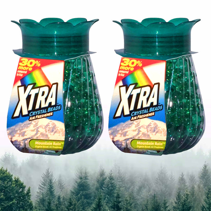 2 Pack Mountain Rain Scented Air Freshener Crystal Beads Home Odor Eliminator