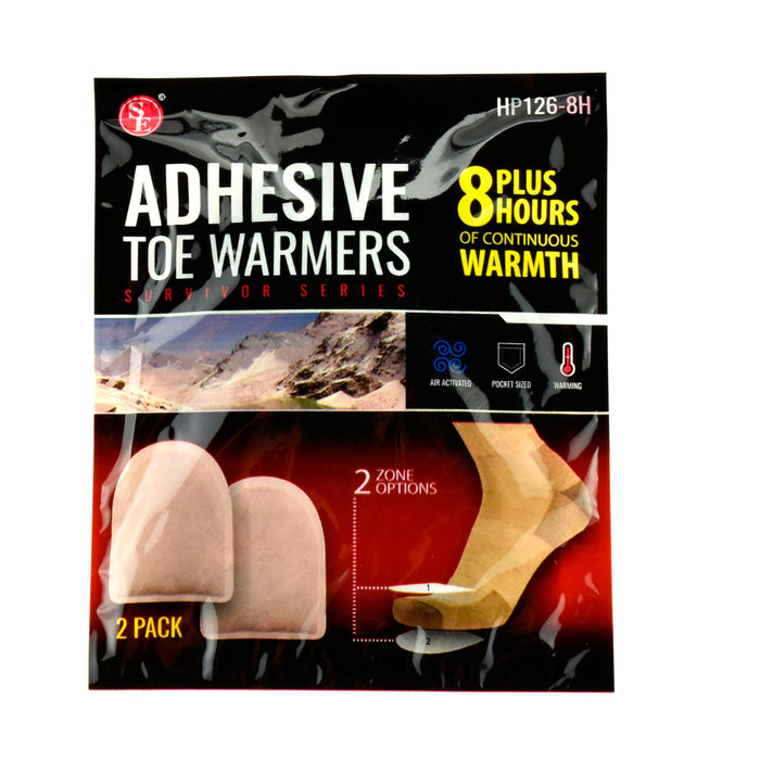 8 Pairs Adhesive Toe Foot Warmers 8 Hour Heat Air Activated Winter Hot EXPIRED