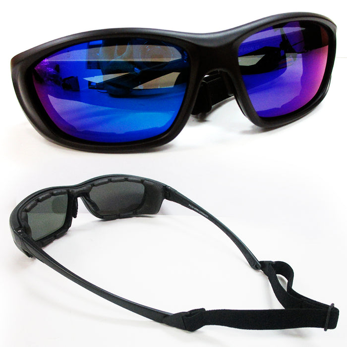 1 Pair Chopper Padded Wind Resistant Sport Sunglasses Motorcycle Rinding Glasses