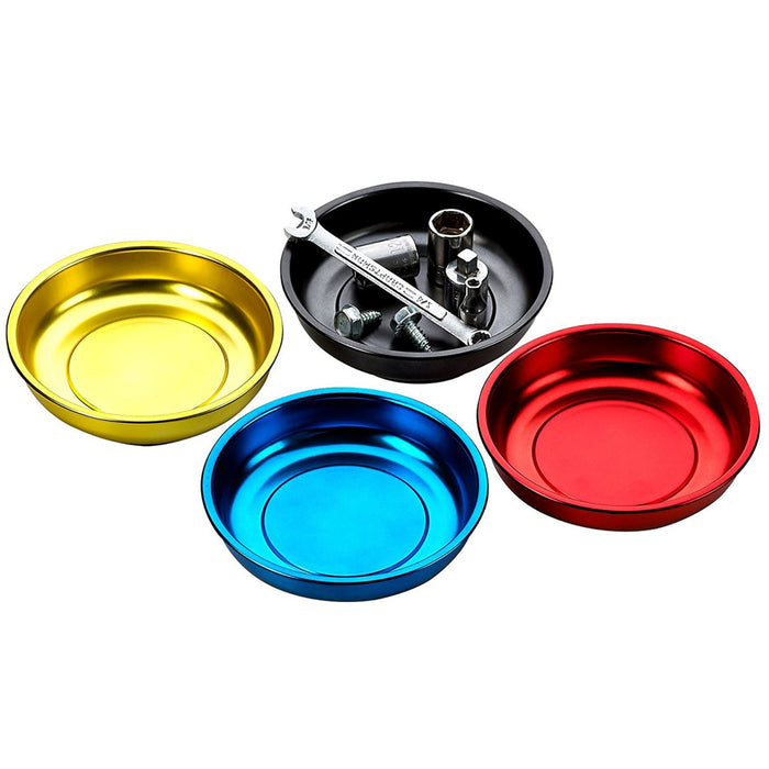 Magnetic Color Parts Bowl Set Assorted Colors 4-Piece Set 4.25" Diameter