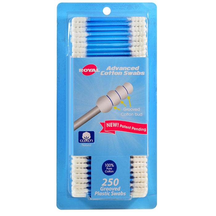 1000 Ct Grooved Cotton Swabs Ear Bud Cleaning Tip Plastic Stick Safe Soft New !
