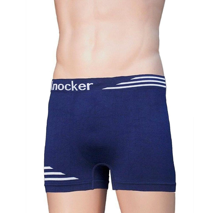 6 Mens Compression Seamless Short Boxers Briefs Comfort Flex Underwear Knocker
