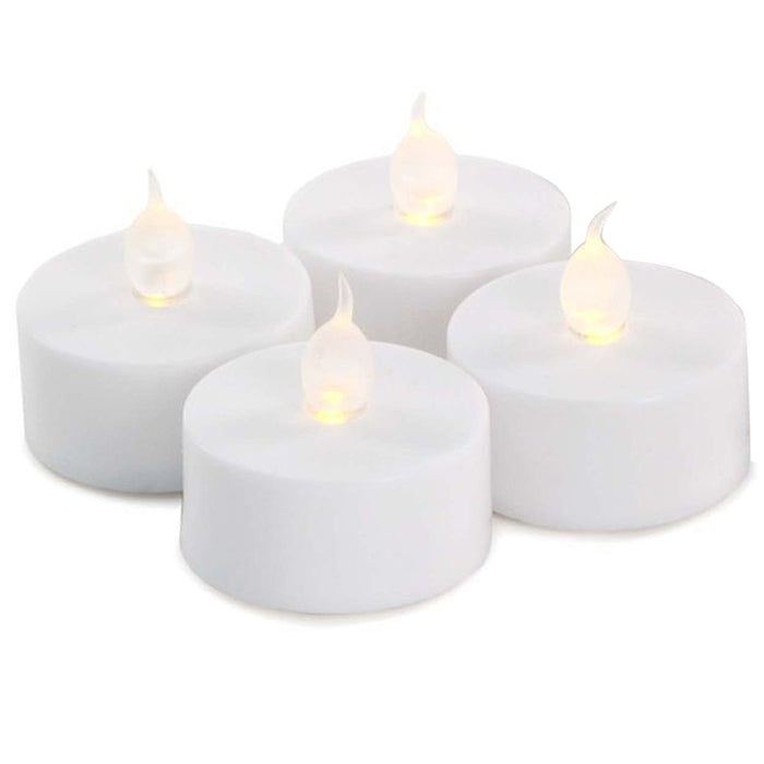 8 Flameless Tea Light Candles Christmas LED Flickering Battery Operated Tealight