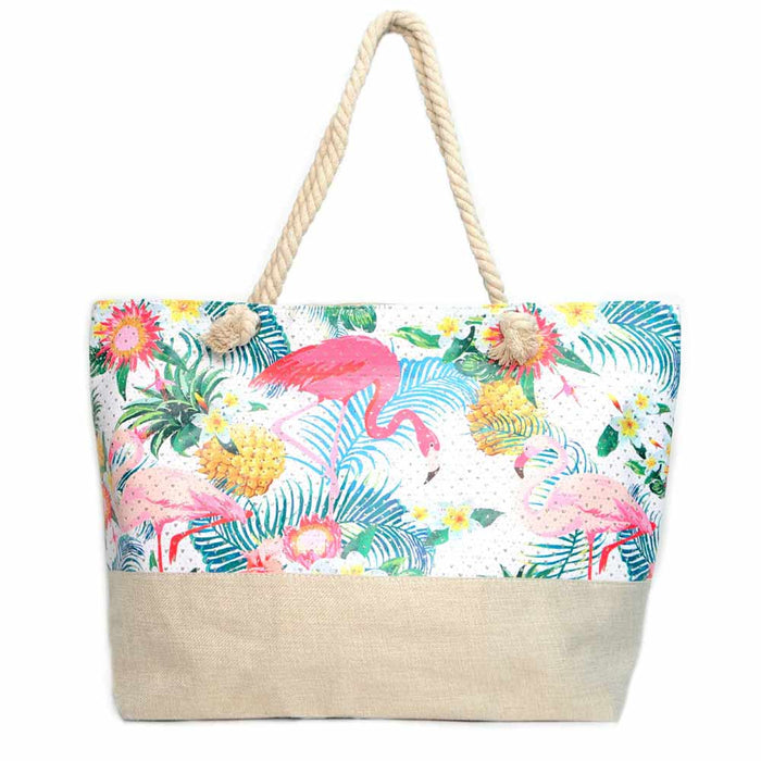 1 Large Tote Bag Shoulder Handbag Purse Reusable Grocery Shopping Travel Zipper