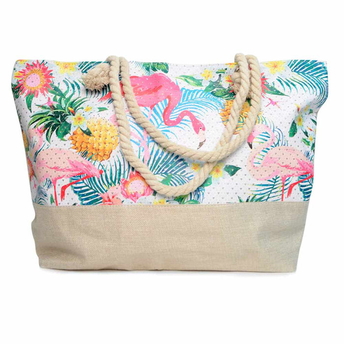 1 Large Tote Bag Shoulder Handbag Purse Reusable Grocery Shopping Travel Zipper
