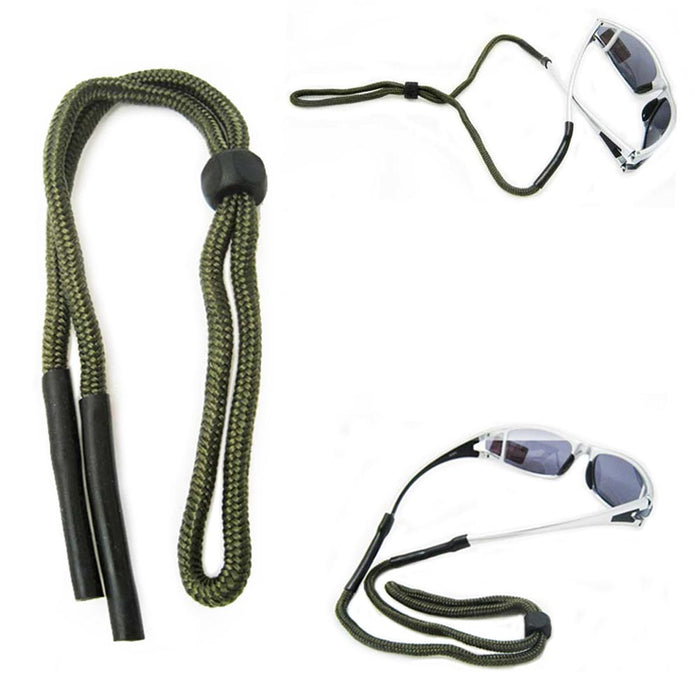 2 Green Sunglasses Lanyard Cord Neck Strap Glasses Retainer Nylon String Sports