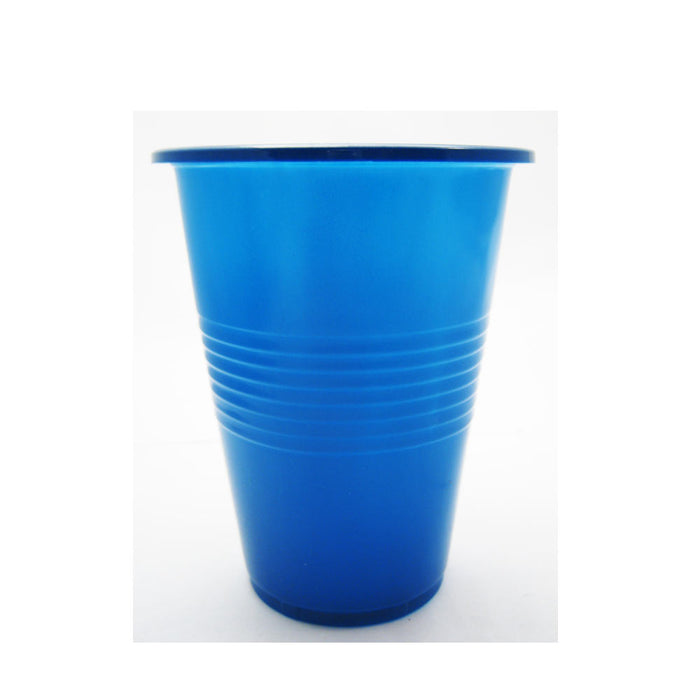 Blue Large Plastic Cups 16 Oz Reusable Big Party Disposable Hard Holiday 16 pcs