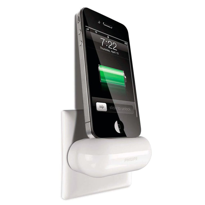 Philips Wall Mount Cellphone Charging iPod iPhone Plug In Fast Charge Cable Free