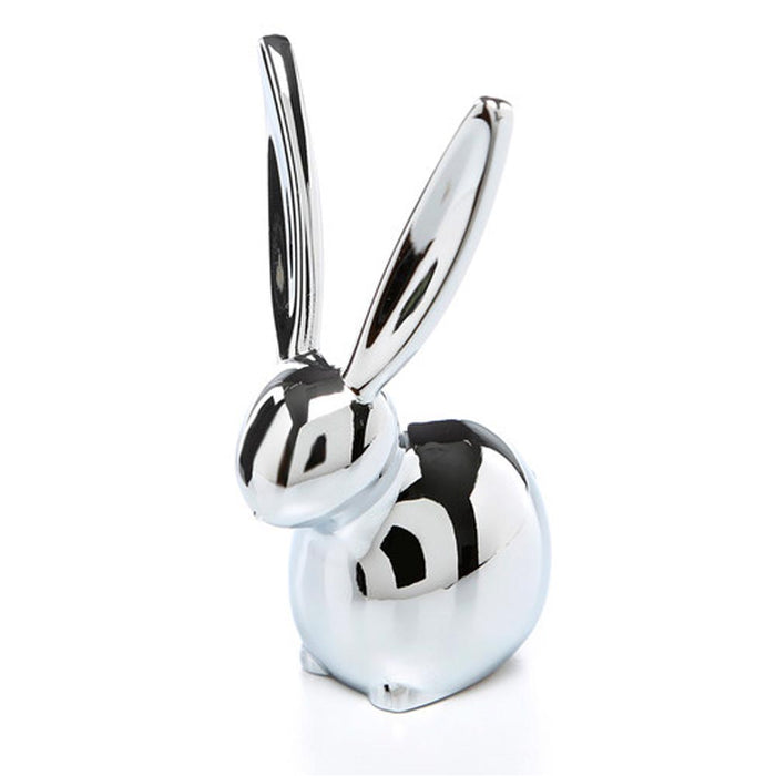 Umbra Zoola Bunny Rabit Ring Holder Chrome Jewelry Display Stand Organizer Gift