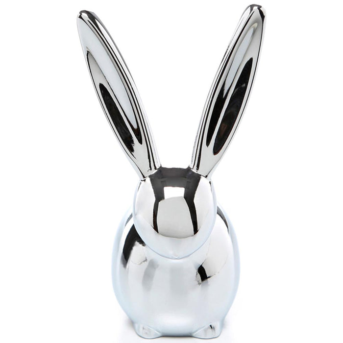 Umbra Zoola Bunny Rabit Ring Holder Chrome Jewelry Display Stand Organizer Gift