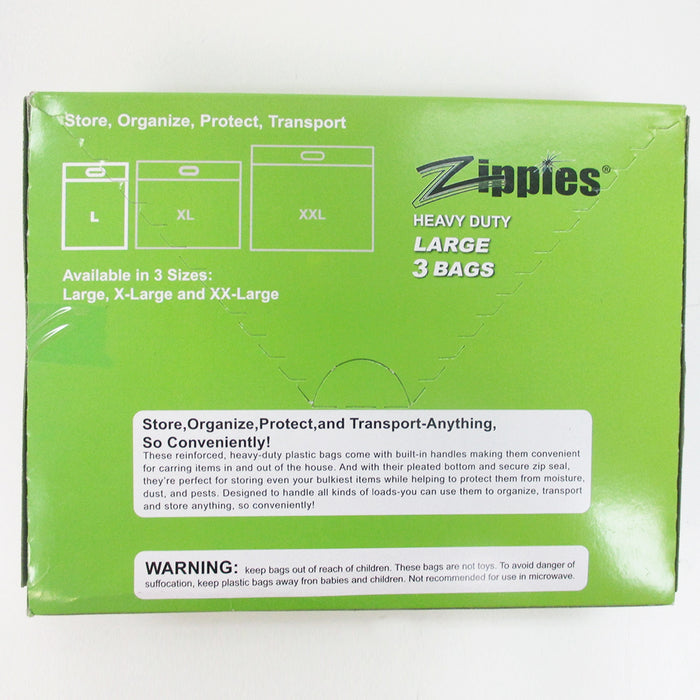 Ziploc Storage Bags, Protects from Moisture, Clear, 4 XL & 3 Jumbo