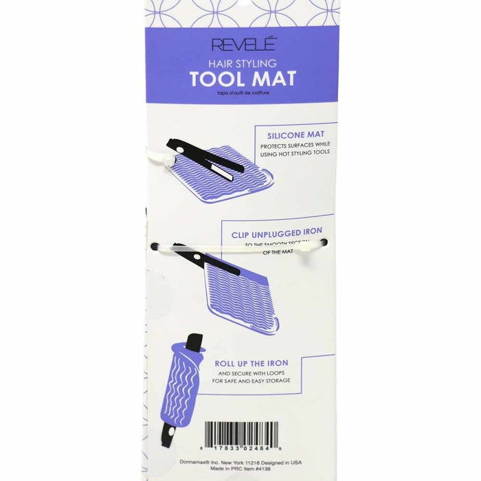 1 Heat Resistant Silicone Mat Pad Pouch for Flat Iron Curling Iron Hot Hair Tool