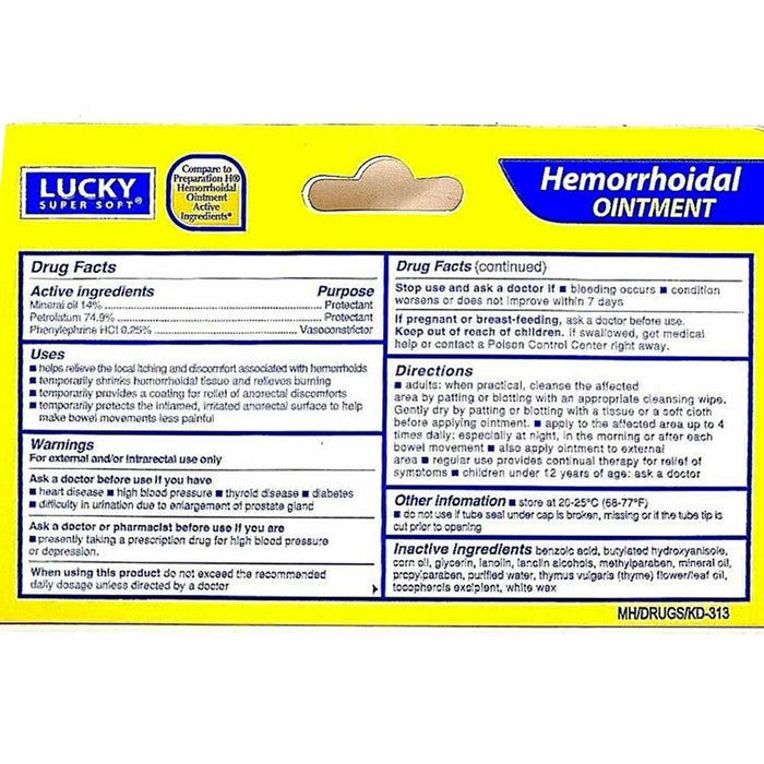 2 Hemorrhoids Ointment Hemorrhoidal Cream Tissue Pain Itch Relief Fast Strength