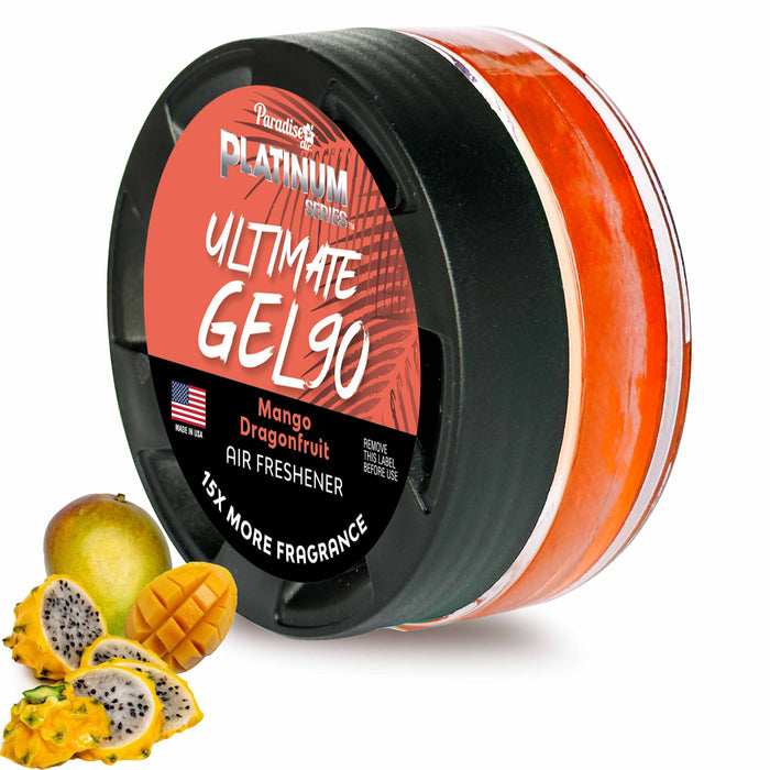 1 Paradise Ultimate Gel Air Freshener 90 Days Aroma Fragrance Scent Mango Dragon