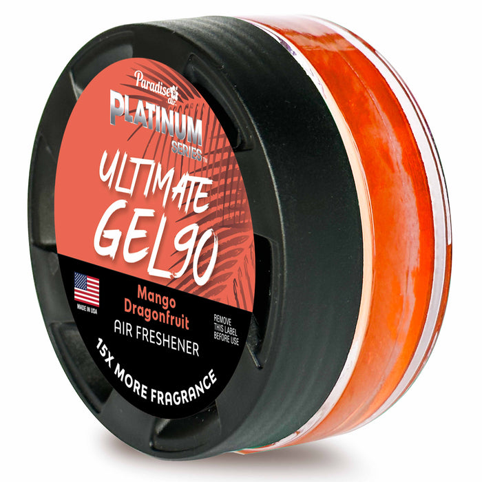 2 Paradise Ultimate Gel Air Freshener 90 Days Aroma Fragrance Scent Mango Dragon