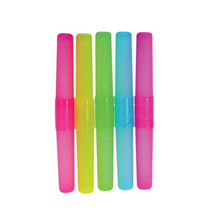 5 Travel Camping Bathroom Toothbrush Holder Tube Plastic Cover Protect Case Box