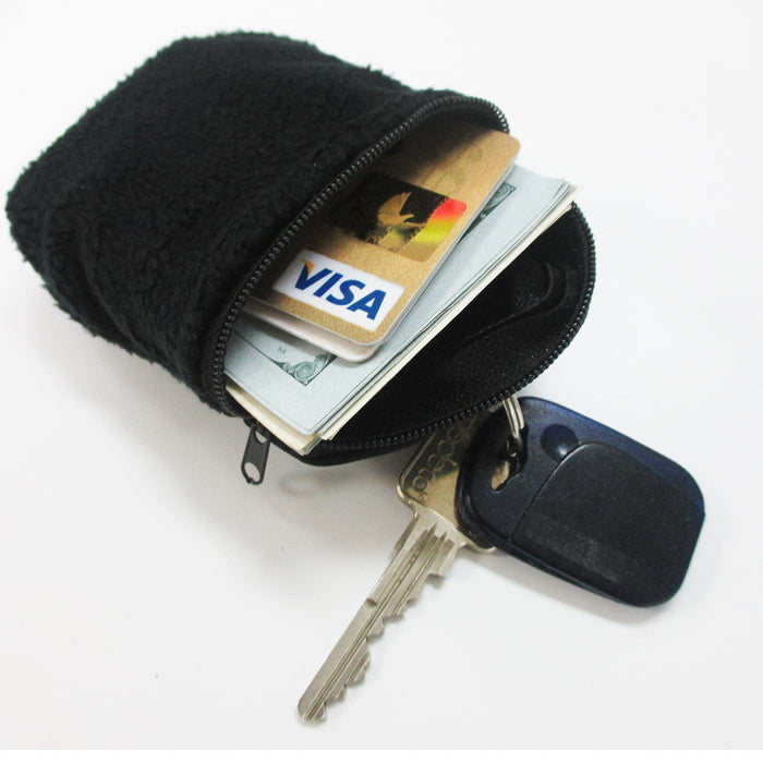 Wrist Wallet Arm Fleece Sport Pouch Band Zipper Running Travel Gym Money ID Card