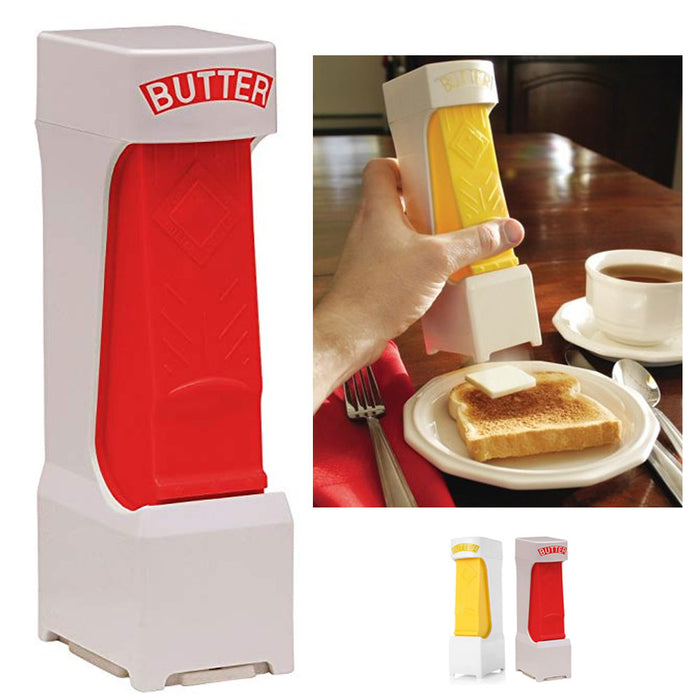 Butter Cutter One Click Slicer Squeeze Dispenser Dish Stainless Blade Slice
