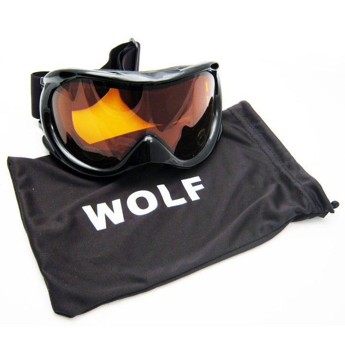 Snow Ski Goggles Snowboard Glasses Skiing Sun Sport Sunglasses Men Women Black