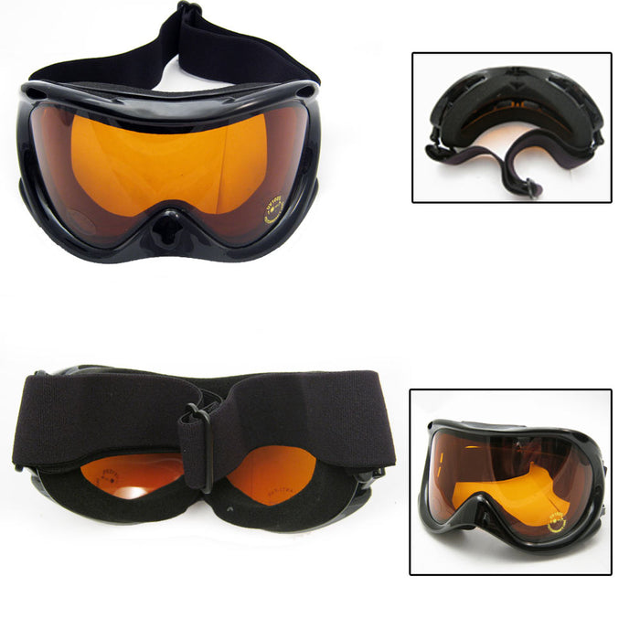 Snow Ski Goggles Snowboard Glasses Skiing Sun Sport Sunglasses Men Women Black