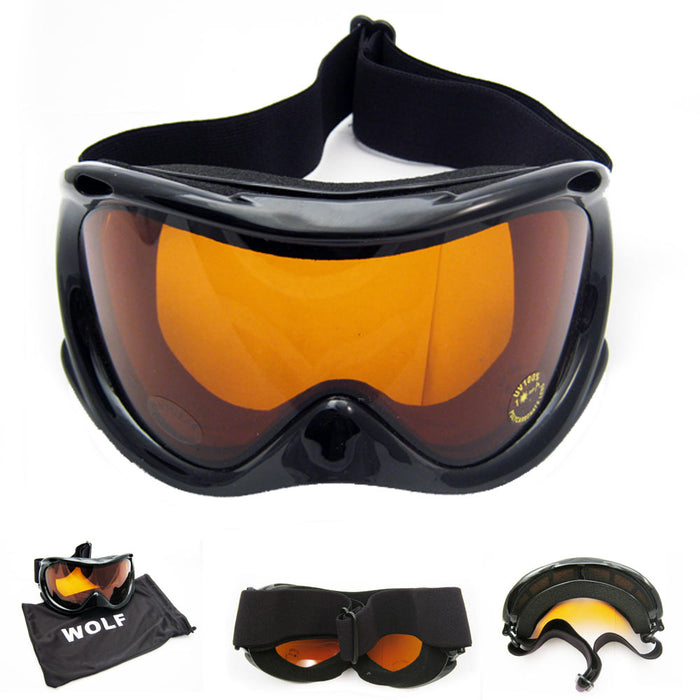 Snow Ski Goggles Snowboard Glasses Skiing Sun Sport Sunglasses Men Women Black