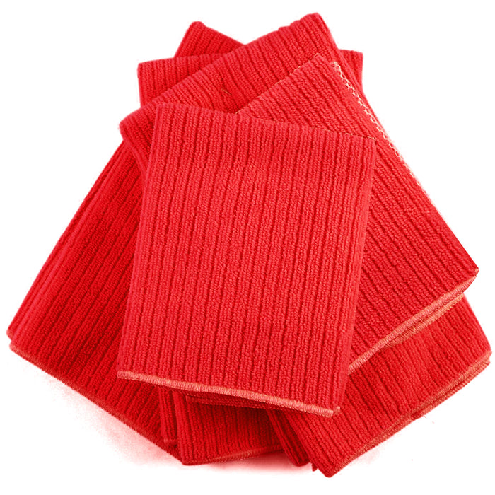 5 Pc Microfiber Cleaning Cloth Set Premium Towel Rag Dish Wash Drying Absorbent