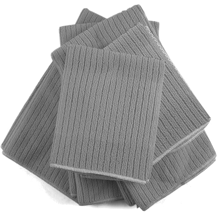 5 Pc Microfiber Cleaning Cloth Set Premium Towel Rag Dish Wash Drying Absorbent