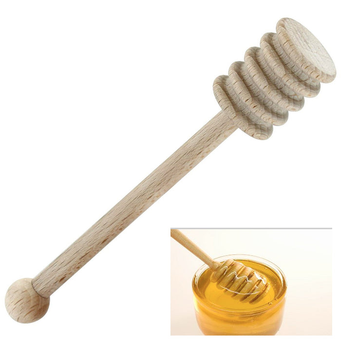 1 Wooden Jam Honey Dipper Wood Stirring Rod Stick Syrup Spoon Dip Drizzler 4.25"