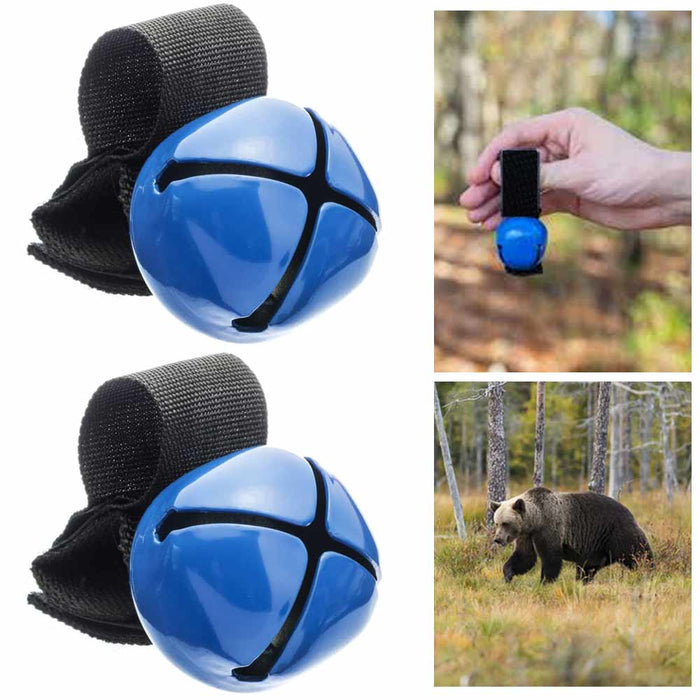 2PC Magnetic Loop Strap Anti Bear Bell Silencer Startling Animals Camping Hiking